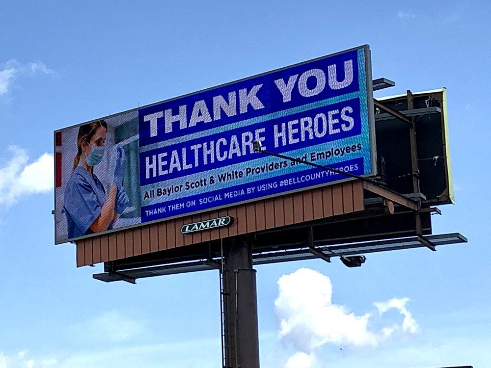 Encouraging signs: Thank you health care heroes